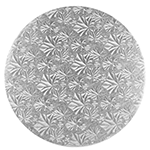 Round Silver Foil Cake Board, 14" x 1/4" High, Pack of 12 