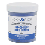 Roxy & Rich Fat Dispersible Indigo Blue Powder Food Color, 15 gr.