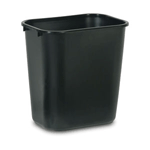 Rubbermaid FG295600BLA Wastebasket, Medium, Black