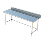 Sapphire SMTOB-3036S Stainless Steel Top Work Table with Backsplash; 36"W x 30"D