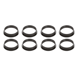 Silikomart 70mm Black Perforated Tarte Ring, Set of 8