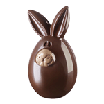 Silikomart Lucky Bunny Thermoformed Plastic Chocolate Mold, Chocolate Bunny