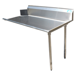 DHCT-120R Stainless Steel Straight Clean Dishtable 30" Deep 36" High, Right - 120" Wide