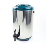 Vollum Stainless Steel Liquid Dispenser - 10 Liter, Teal