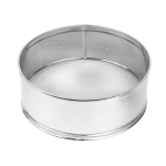 Stainless Steel Sifter, 10" Dia. - 0.4mm Holes (#50 Mesh)