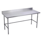 Stainless Steel Work Table with 5" Back Splash 24" (D) x 60" (W)