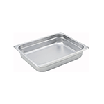 Steam-Table Pan, Stainless, Half Size (10-3/8" x 12-3/4") x 2-1/2"