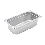 Steam-Table Pan, Stainless, Third Size (6-7/8