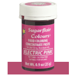 SugarFlair Electric Pink Concentrated Gel Paste Color, 25 gr.