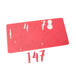 Sweet Stamp Set of Stylish Numbers & Symbols