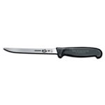 Victorinox Cutlery 6-Inch Semi-Straight boning Knife, B lack Fibrox Handle (40519)