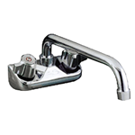 Wall Mount Faucet 4" Center with Swing Spout 12"