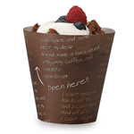 Welcome Home Brands Cafe Sweets Dark Paper Baking Cup, 5.9 Oz, 1.8" Dia. x 2.8" High, Pack of 100