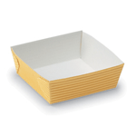 Welcome Home Brands Dispoable Yellow Paper Baking Pan, 5.1 Oz, 2.4" x 2.6" x 1.4" High, Pack of 50