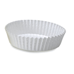 Welcome Home Brands Disposable Baker's White Ruffled Paper Tart Pan, 4.7" Diameter x 1.2" High, Case of 1500
