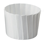 Welcome Home Brands Disposable Paper White Pleated Baking Cup, 4.7 Oz, 2.2" Dia. x 2" High, Pack of 70