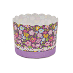 Welcome Home Brands Purple Flower Disposable Paper Baking Cup