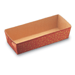 Welcome Home Brands Rectangular Leaf Paper Loaf Baking Pan, 16.9 Oz, 5.5" x 2.6" x 1.8" High, Case of 250