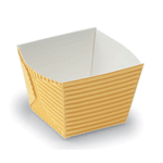 Welcome Home Brands Yellow Cube / Square Paper Baking Cup, 2.9 Oz, 1.6