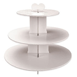 White 3-Tier Cupcake Stand