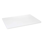 White Polyethylene Cutting Board, 18" x 24" x 1/2"