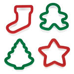 Wilton Holiday Cookie Cutters, Set of 4