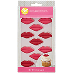 Wilton Lips Icing Decorations, Pack of 12