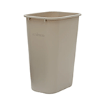 Winco Beige Waste Basket, 41 Quart