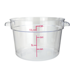 Winco PCRC-12 Clear Round Food Storage Container, 12-5/16