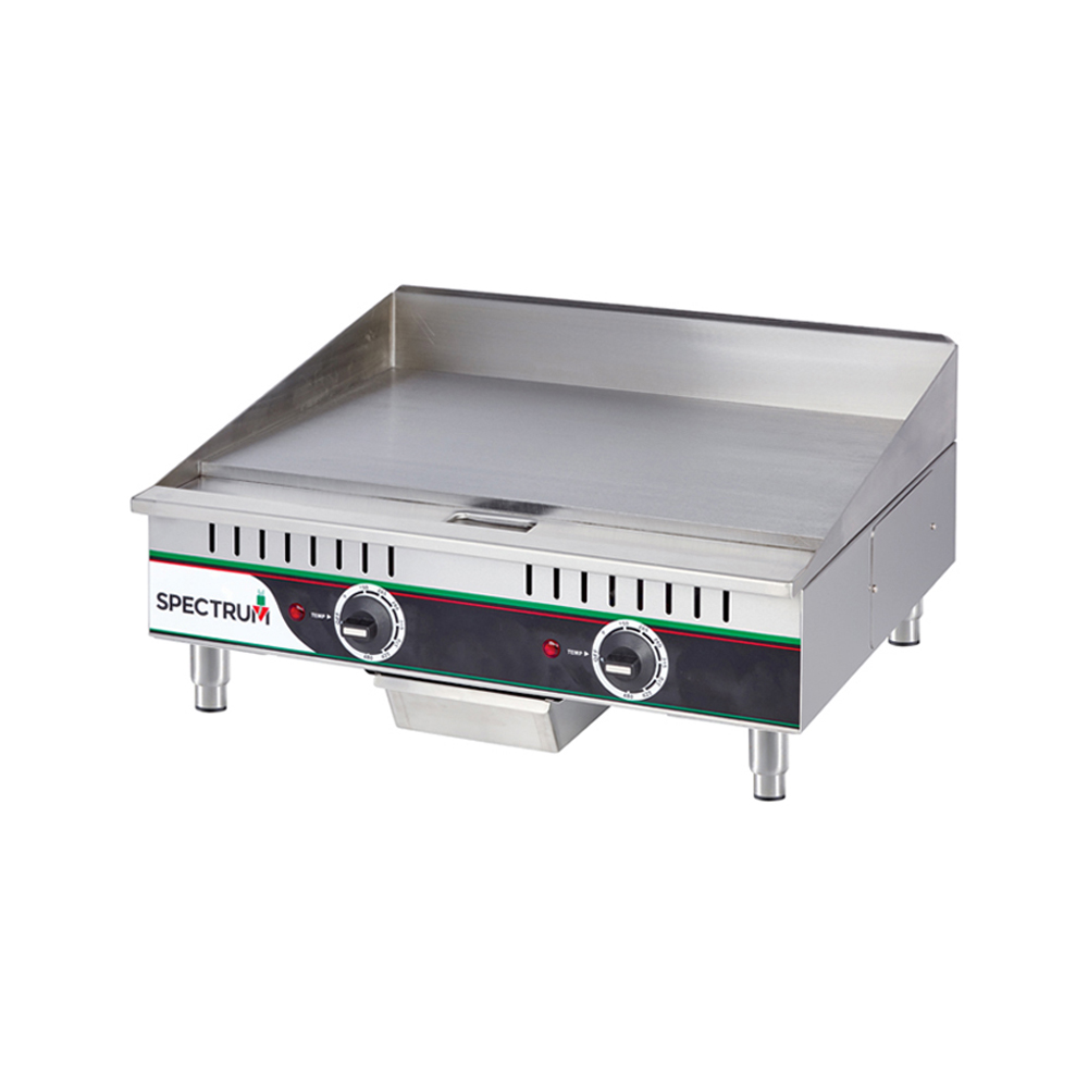 Winco Spectrum 24" Electric Griddle, Two Heat Zones