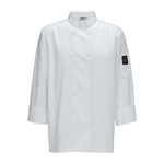 Winco Universal Fit Poly Cotton White Chef's Jacket - Large