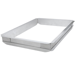 Winco Aluminum Sheet / Bun Pan Extender 2" High, Full Size (fits 18 x 26 pan)