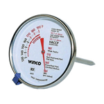 Winco Meat Thermometer, 130 to 190 F (2" Diameter)