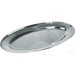 Winco Oval Platter, Stainless Steel - 21-3/4"
