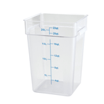Winware by Winco PCSC-22C Square Food Storage Container, 22 qt., 11-1/8