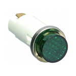 Zoro Select 20C852 Raised Indicator Light, Green, 120V