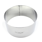 O'Creme Stainless Steel Round Cake Ring,  6" x 4" High