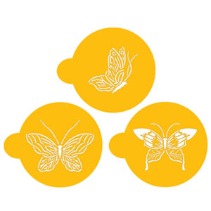 Designer Stencils Butterfly Cookie Tops, fits within a 3.5 circle