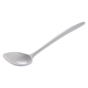 12 Melamine Food Serving Spoon, White