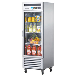 Turbo Air MSR-23G-1 Single Glass Door Refrigerator Merchandiser 23 cu. ft.
