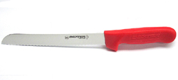 Dexter Russell 13313R 8 Scalloped Bread Knife Sani-Safe, Red Handle