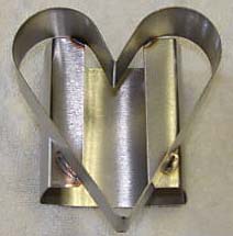 3" Heart Shape Cutter, Heavy Stainless Steel