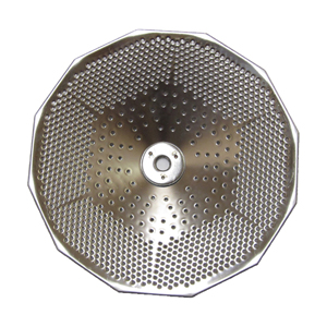 L. Tellier Replacement Grid/Grill Plate, Stainless Steel, For X3 5 Qt. Mouli Mill - Fine (1.5mm Holes)