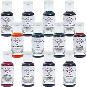Americolor Gel Paste Student Kit, Twelve .75 oz. Colors Food Colors ... Americolor Gel Paste Student Kit, Twelve .75 oz. Colors Food Colors ...