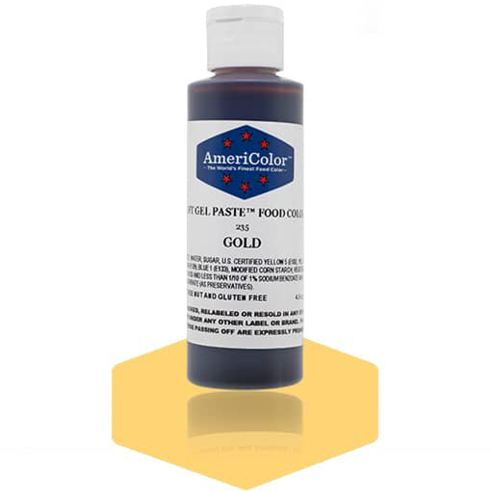 Americolor Gold Soft Gel Paste Food Coloring, 4.5 oz. Gel Paste Food