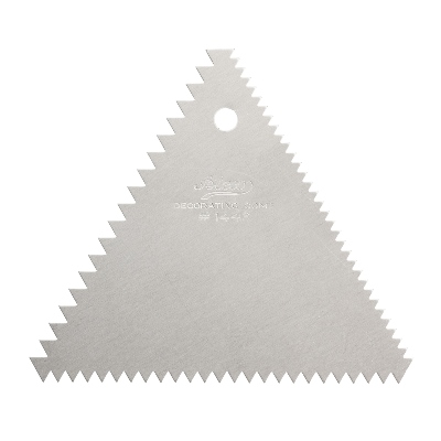 Ateco Decorating Comb Aluminum Triangle - 3 3/4