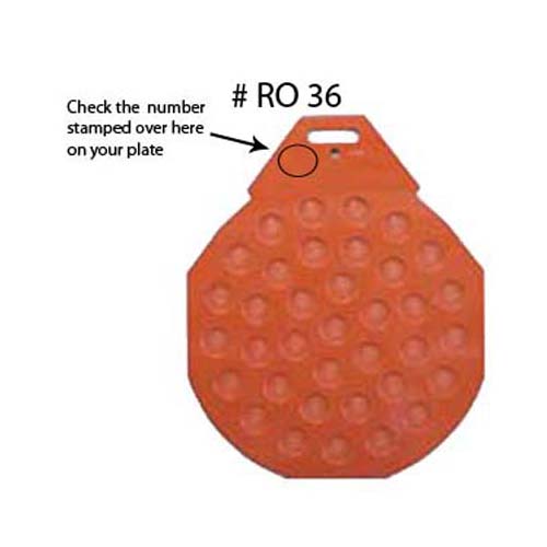 Divider-Rounder Molding Plate 36 Part # RO 36 - Werner & Pfleiderer Rotamat