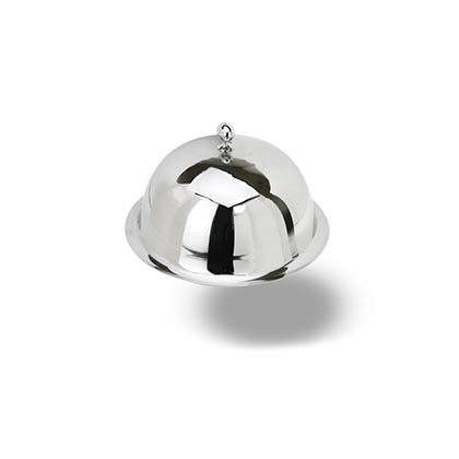 Eastern Tabletop Stainless Steel Dome Plate Cover with Finial Mirror Polished
