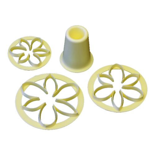 FMM Sugarcraft Bridal Lily Cutter Set, Includes 3 cutters and 1 form