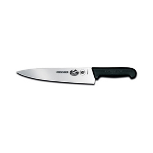 Forschner Victorinox Chef's Knife 10 Blade. Black Plastic Handle (40521)